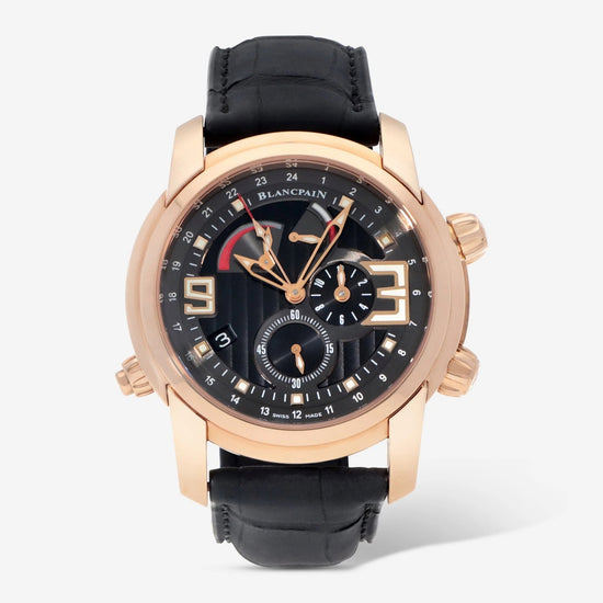 Blancpain Replica Watch L-Evolution Réveil GMT Alarm, 18k Rose Gold, 43.5mm, 8841-3630-53B