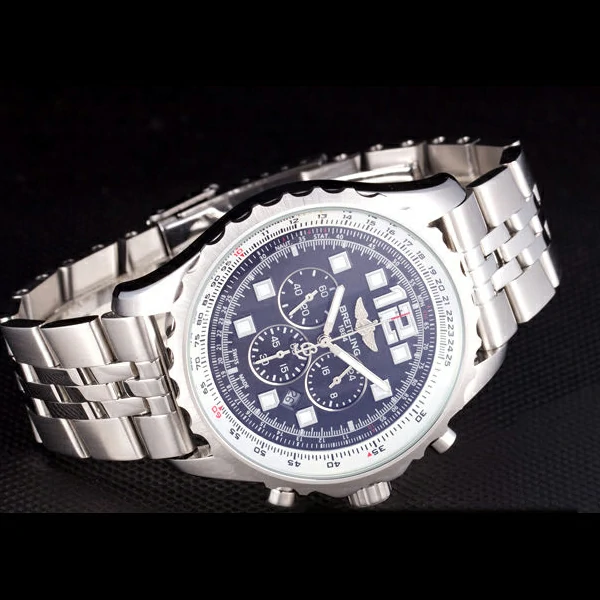 Breitling Navitimer Stainless Steel Strap Black Dial new58690