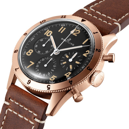 Breitling Replica Watch AVI 1953 Edition 18k Red Gold RB0920131B1X1
