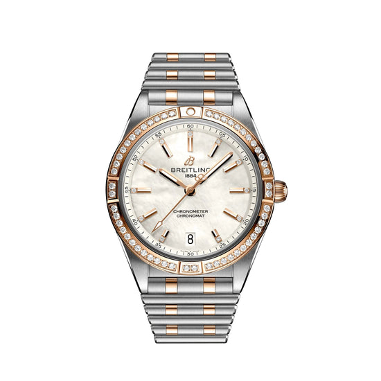Breitling Replica Watch Chronomat Automatic 36 Stainless Steel  & 18k Red Gold (Gem-set) U10380591A2U1