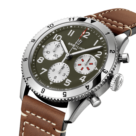 Breitling Replica Watch Classic AVI Chronograph 42 Curtiss Warhawk, Stainless Steel, A233802A1L1X1