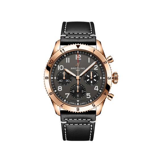 Breitling Replica Watch Classic AVI Chronograph 42 P-51 Mustang, 18k Red Gold, R233801A1B1X1