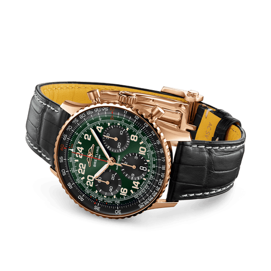 Breitling Replica Watch Navitimer B12 Chronograph 41 Cosmonaute, 18k Red Gold, RB12302A1L1P1