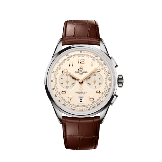 Breitling Replica Watch Premier B01 Chronograph 42, Stainless steel, AB0145211G1P2