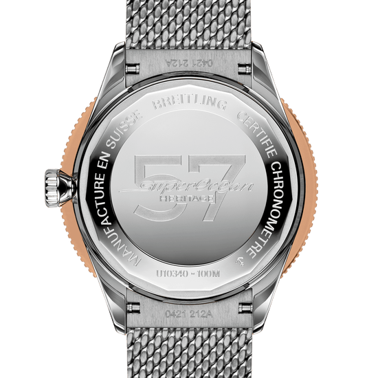 Breitling Replica Watch Superocean Heritage  57 Highlands, 38mm, Stainless steel and 18k Red Gold, U10340281I1A1