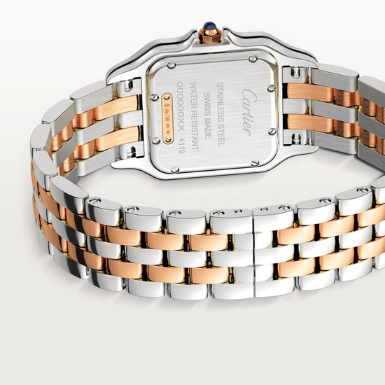 Cartier Replica Watch Panthère de Cartier Replica Watch, Stainless Steel, 18k Rose Gold and Diamonds, 29mm x 37mm, W3PN0007