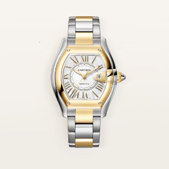 Cartier Replica Watch Roadster watch, Stainless Steel and 18k Yellow Gold, 42.5mm x 34.92mm, W2RD0009