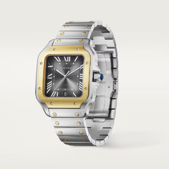 Cartier Replica Watch Santos de Cartier Replica Watch, Stainless Steel and 18k Yellow Gold, 39.8mm, W2SA0030