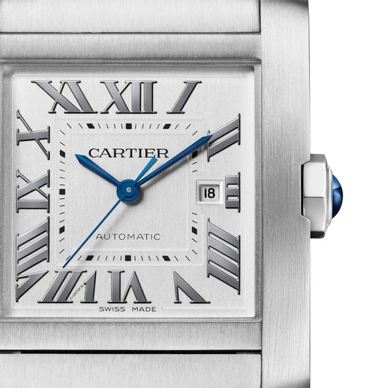 Cartier Replica Watch Tank Francaise de Cartier Replica Watch, Medium Stainless Steel, 32mm x 27mm, WSTA0074