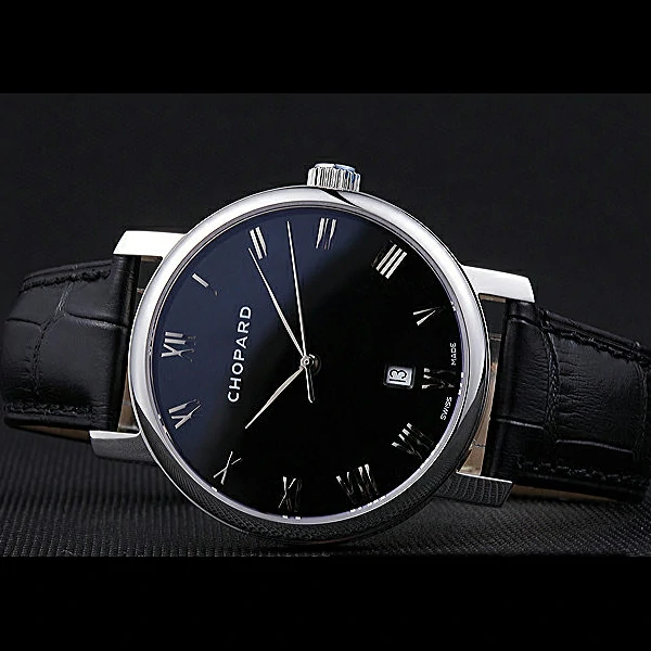 Chopard Classic Black Dial Black Croc Strap new59928