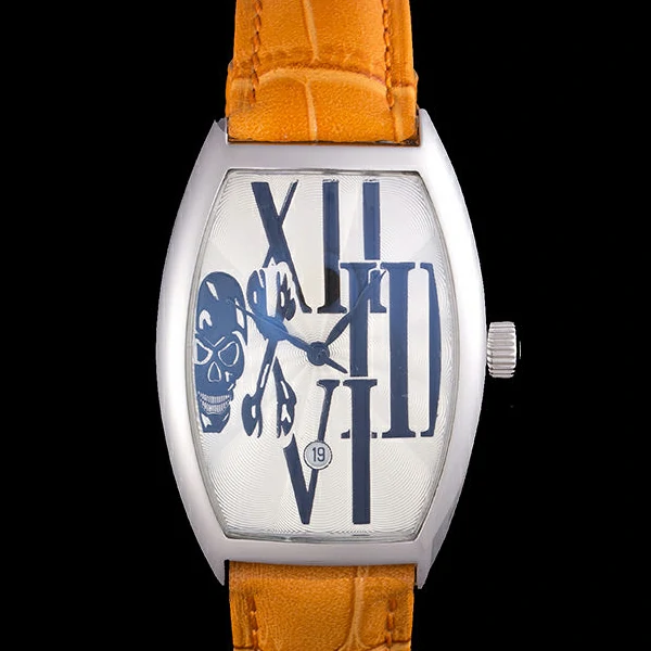 Franck Muller Casablanca Yellow Croco Leather Band new59739