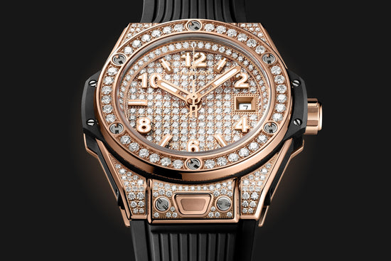 Hublot Replica Watch Big Bang ONE CLICK KING GOLD FULL PAVÉ 485.OX.9000.RX.1604