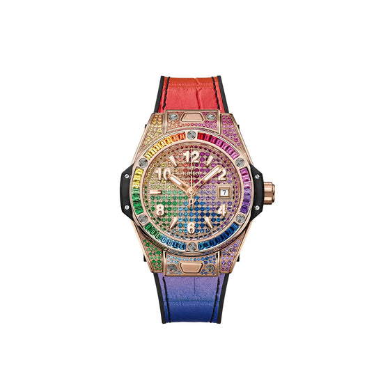Hublot Replica Watch Big Bang ONE CLICK KING GOLD RAINBOW 485.OX.9900.LR.0999