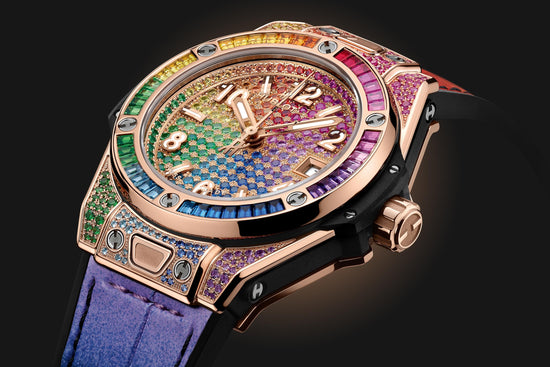 Hublot Replica Watch Big Bang ONE CLICK KING GOLD RAINBOW 485.OX.9900.LR.0999