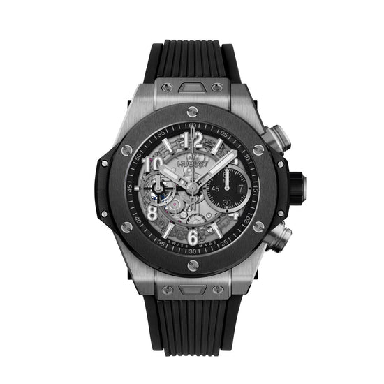 Hublot Replica Watch Big Bang Unico Titanium Ceramic 44mm, Titanium and Black Ceramic, 421.NM.1170.RX