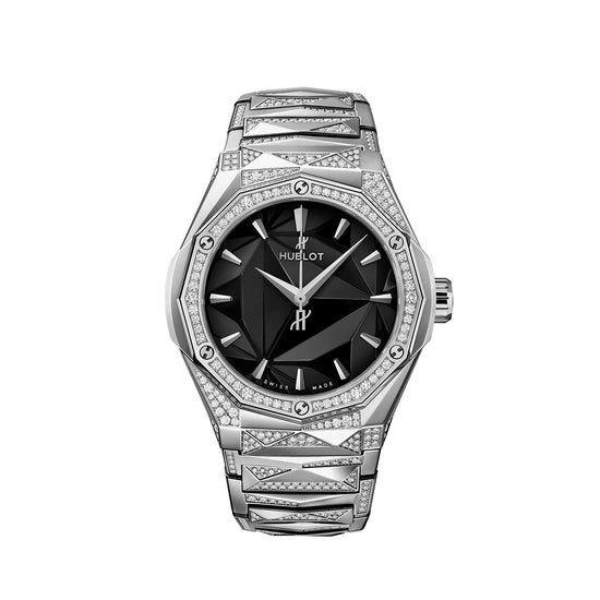 Hublot Replica Watch Classic Fusion ORLINSKI BRACELET TITANIUM ALTERNATIVE PAVÉ 550.NS.1800.NS.3804.ORL22