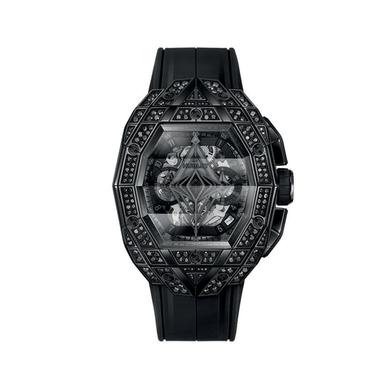 Hublot Replica Watch Spirit of Big Bang Sang Bleu All Black Pavé 42, 648.CX.0114.RX.1600.MXM24
