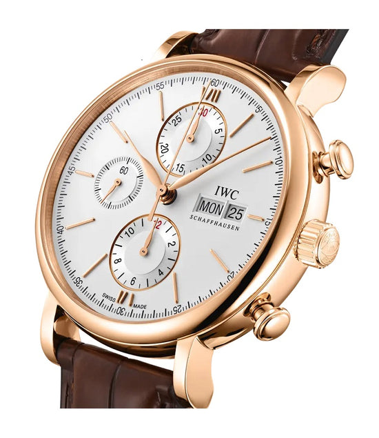 IWC Replica Watch Portofino Chronograph, 18k Rose Gold, 42mm, IW391025