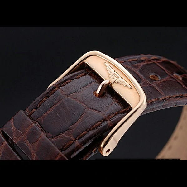 Longines La Grande Classique Diamond Bezel White Dial Brown Leather Strap Homme new60014