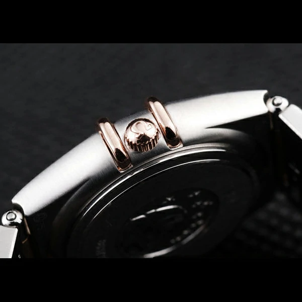 Omega Constellation Jewelry Diamond Case Omega Emblem White Dial new58142