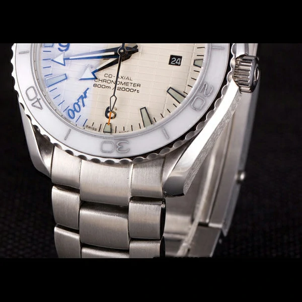 Omega James Bond Skyfall Watch with White Dial and White Bezel new59468