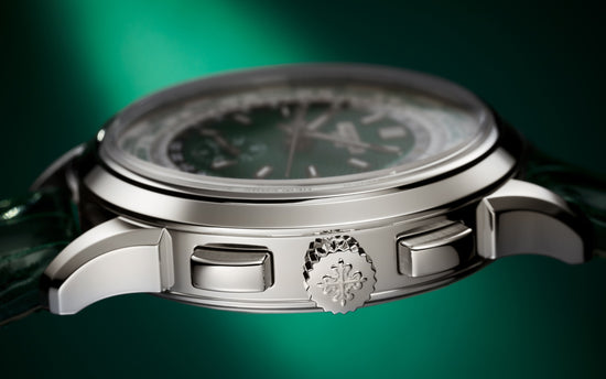 Patek Philippe Replica Watch Complication World-Time flyback Chronograph, Platinum, 39,5mm, 5930P-001
