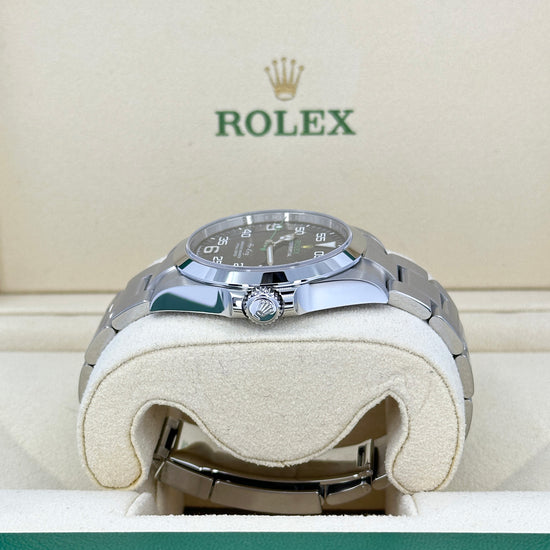 Pre-owned Rolex Replica Watch, Air-king, Black Arabic dial, 40mm, Oystersteel, Smooth, Oyster, 116900-0001