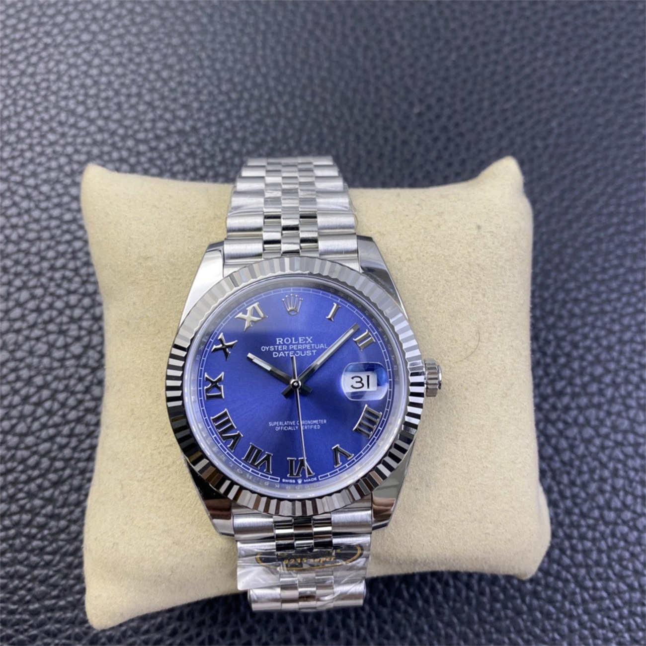 Rolex Datejust 41 Blue Roman Dial – Jubilee Replica Watch