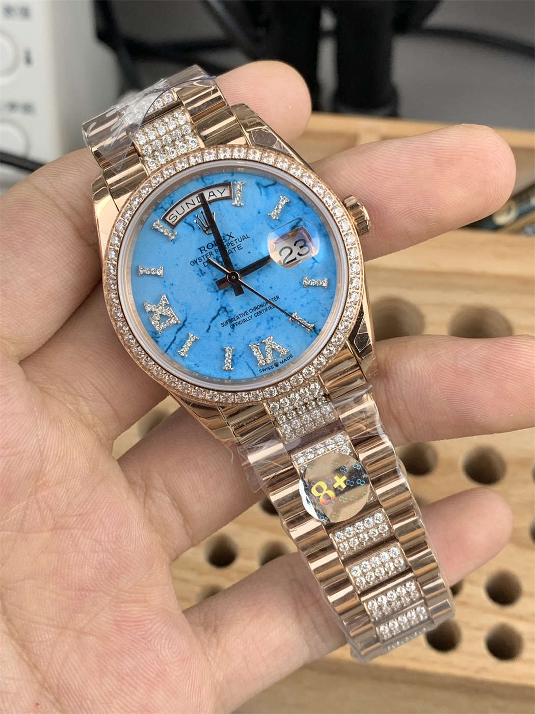 Rolex Day-Date 36 Replica – Ladies Everose Gold President Watch