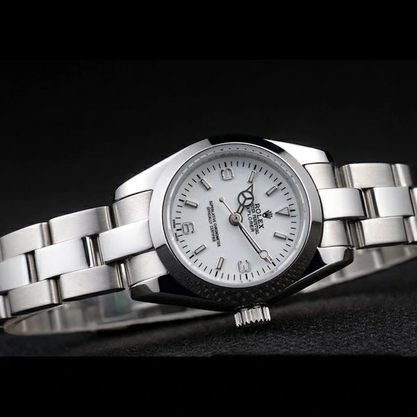 Rolex Explorer Polished Stainless Steel White Dial new58038