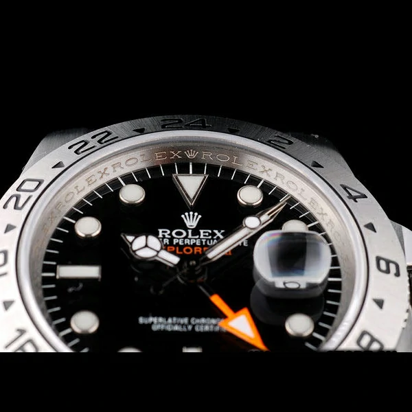 Rolex Explorer Stainless Steel Bezel Black Dial Tachymeter new58744