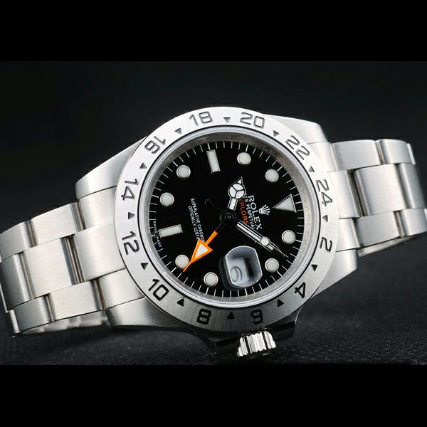 Rolex Explorer Stainless Steel Bezel Black Dial Tachymeter new58744