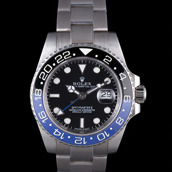 Rolex GMT MASTER II BLACK/BLUE BEZEL 2013 new59478