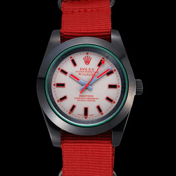 Rolex Milgauss Bamford Red Nylon Strap new59916