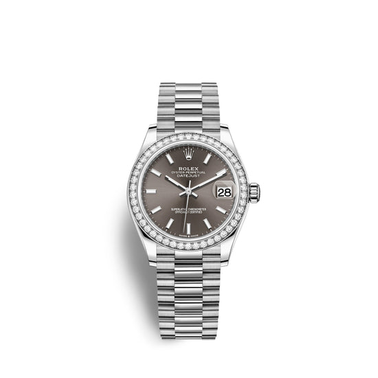 Rolex Replica Watch Datejust 31, 18kt White Gold, 278289RBR-0014