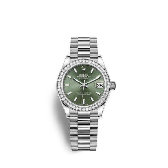Rolex Replica Watch Datejust 31, 18kt White Gold, 278289RBR-0015
