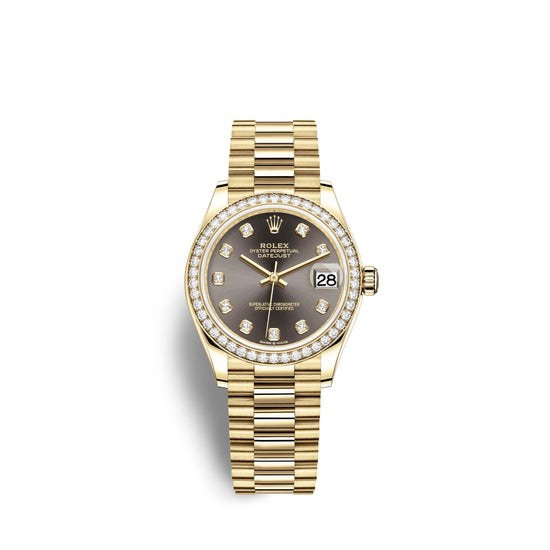Rolex Replica Watch Datejust 31, 18kt Yellow Gold, 278288RBR-0030
