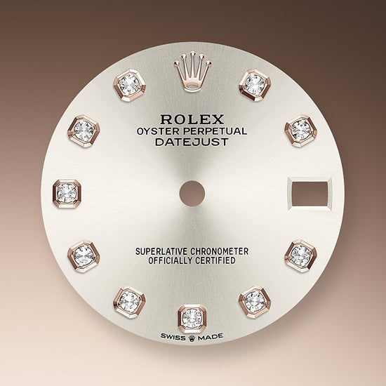Rolex Replica Watch Datejust 31, Oystersteel, 18kt Everose Gold and diamonds, 278341RBR-0015