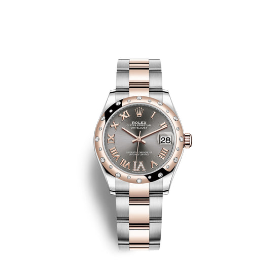 Rolex Replica Watch Datejust 31, Oystersteel, 18kt Everose Gold and diamonds, 278341RBR-0029