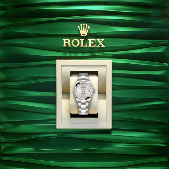 Rolex Replica Watch Datejust 31, Oystersteel, 18kt White Gold and diamonds, 278344RBR-0013