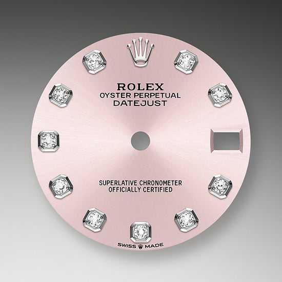 Rolex Replica Watch Datejust 31, Oystersteel, 18kt White Gold and diamonds, 278344RBR-0034