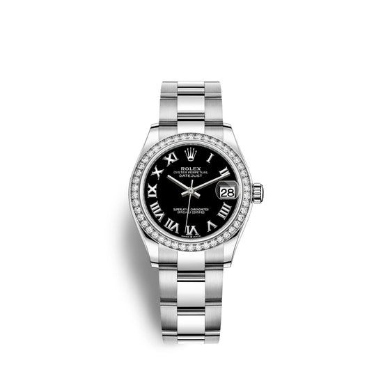 Rolex Replica Watch Datejust 31, Oystersteel, 18kt White Gold and diamonds, 278384RBR-0001