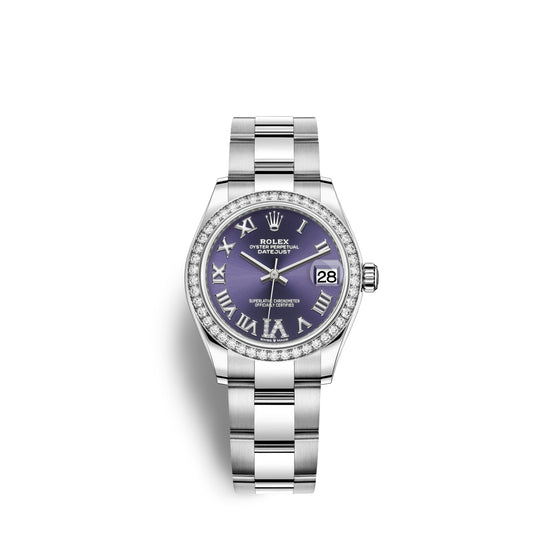 Rolex Replica Watch Datejust 31, Oystersteel, 18kt White Gold and diamonds, 278384RBR-0029