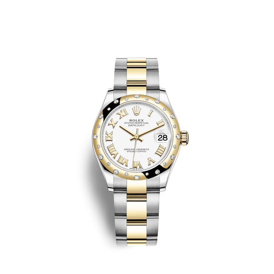 Rolex Replica Watch Datejust 31, Oystersteel, 18kt Yellow Gold and diamonds, 278343RBR-0001