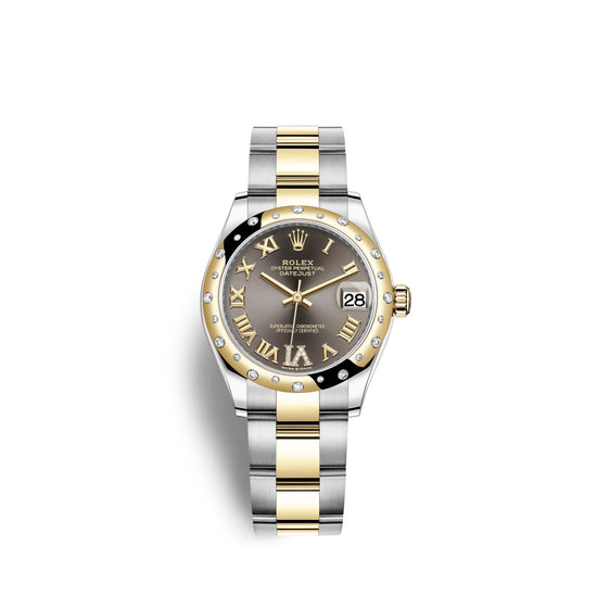Rolex Replica Watch Datejust 31, Oystersteel, 18kt Yellow Gold and diamonds, 278343RBR-0017