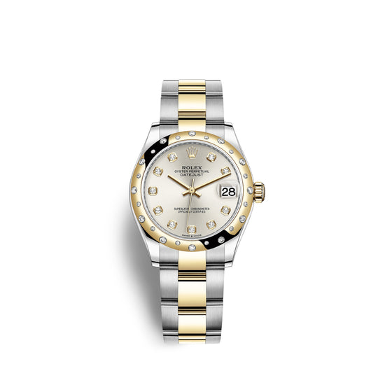 Rolex Replica Watch Datejust 31, Oystersteel, 18kt Yellow Gold and diamonds, 278343RBR-0019