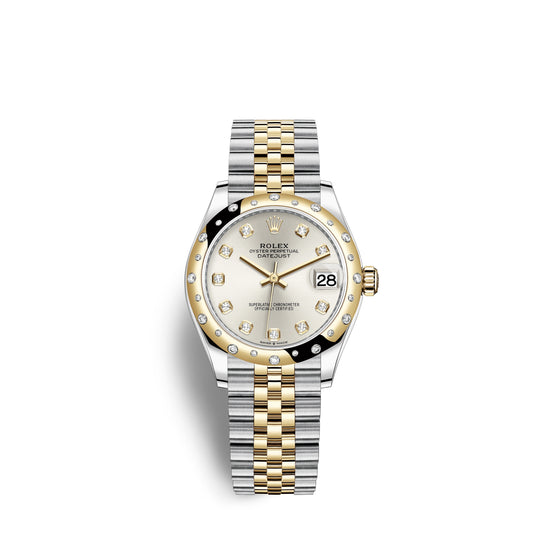 Rolex Replica Watch Datejust 31, Oystersteel, 18kt Yellow Gold and diamonds, 278343RBR-0020