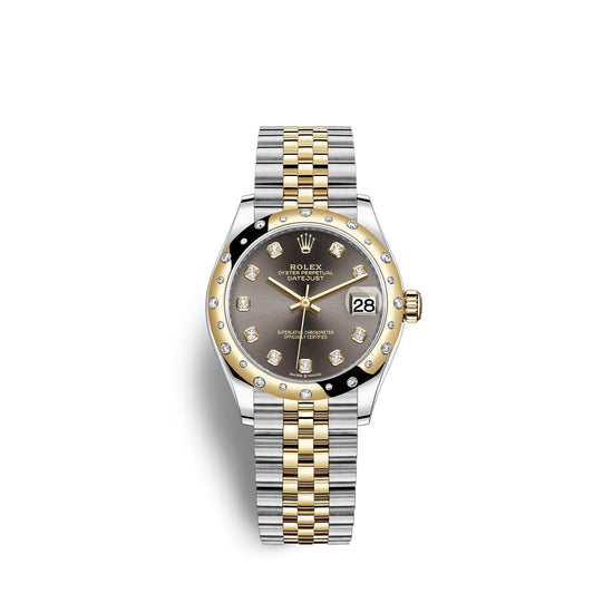 Rolex Replica Watch Datejust 31, Oystersteel, 18kt Yellow Gold and diamonds, 278343RBR-0022