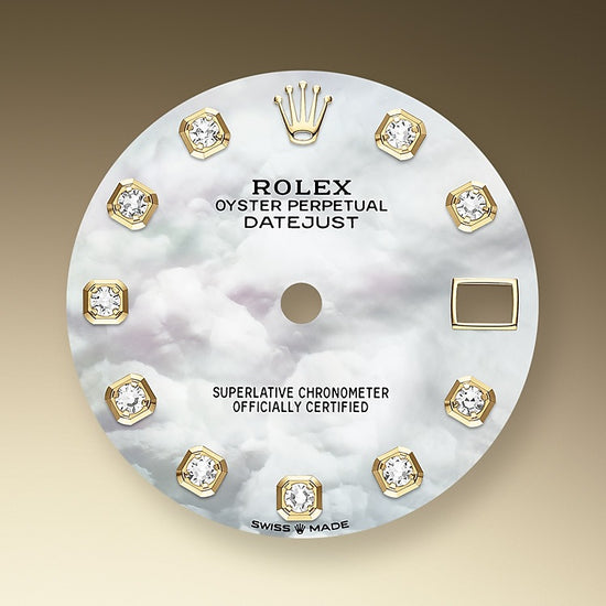 Rolex Replica Watch Datejust 31, Oystersteel, 18kt Yellow Gold and diamonds, 278343RBR-0027