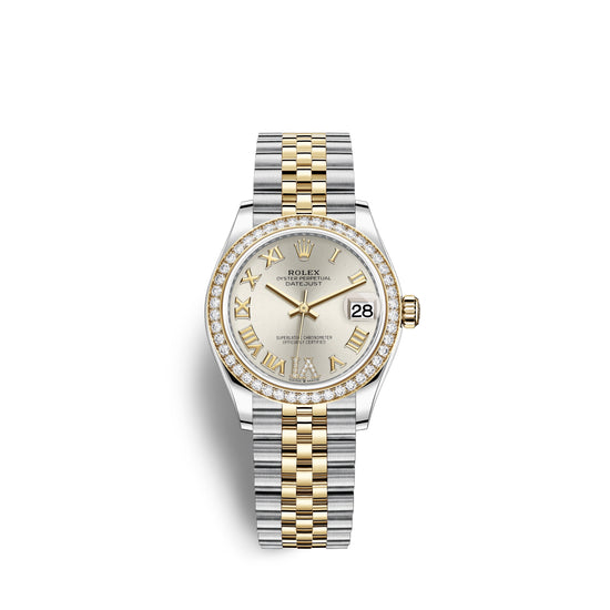 Rolex Replica Watch Datejust 31, Oystersteel, 18kt Yellow Gold and diamonds, 278383RBR-0004